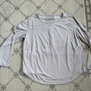 Miduli Light Gray Long Sleeve Breast Feeding Top
